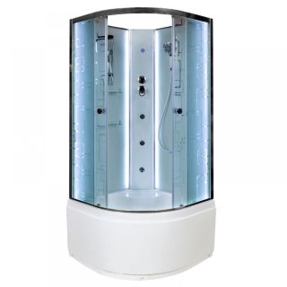 Душевая кабина Deto EM4580 N LED с гм. 80х80х208 см